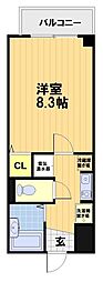 エル・カーサー 1Kの間取図画像