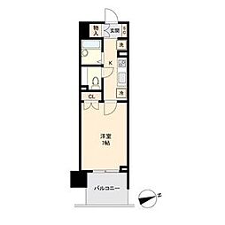 HF仙台長町レジデンス 1Kの間取図画像