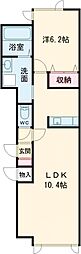 ラ・トルチェ 1LDKの間取図画像