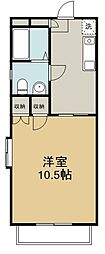 アクティパレス 1Kの間取図画像