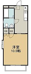 アクティパレス 1Kの間取図画像