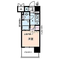 ヴェルステージ川崎 1Kの間取図画像