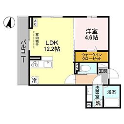 クレスタ 1LDKの間取図画像
