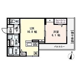 Casa Liberty Balance Third 1LDKの間取図画像