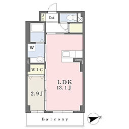 グラディート大沢川原 1LDKの間取図画像