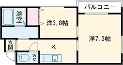 メルコート 2Kの間取図画像