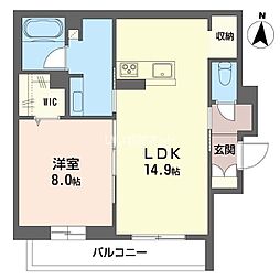 セターレ 1LDKの間取図画像