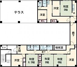 さくらビル 8Kの間取図画像