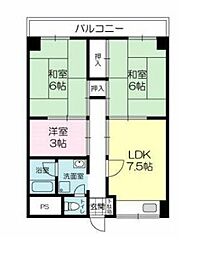 ラフェスタ加西 3LDKの間取図画像