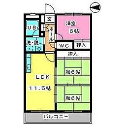 シティハイツ春日 3LDKの間取図画像