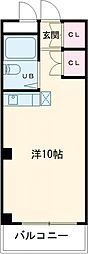 ホワイト石塚 ワンルームの間取図画像