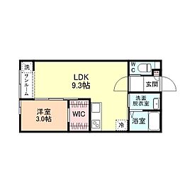 FirstSquareD 1LDKの間取図画像
