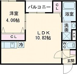 VIVACE VERIT 1LDKの間取図画像