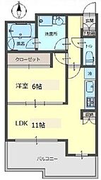 古満ゲボイデ 1LDKの間取図画像