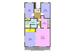エルグレイス 3LDKの間取図画像