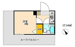 メゾン・ド・クレマン 1Kの間取図画像