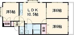 観音台テラスハウスW 3LDKの間取図画像