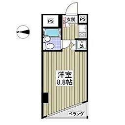 シーサイドコート金沢八景 ワンルームの間取図画像
