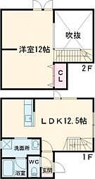 イーストドリーム 1LDKの間取図画像