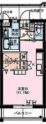 Vivido arcobaleno(ビビット アルコバレーノ) ワンルームの間取図画像