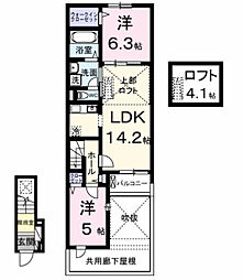アニマルベース・MITAKA 2LDKの間取図画像