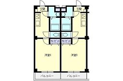 リエート 1Kの間取図画像