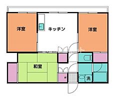 リアリティーガーデン上柴A棟 3DKの間取図画像