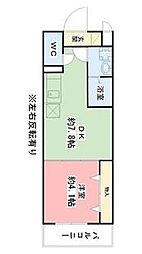 トレステーラUG 1DKの間取図画像