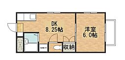 サンシティ洋光 1DKの間取図画像