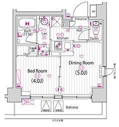 ガーラ雑色グランドステージ 2Kの間取図画像