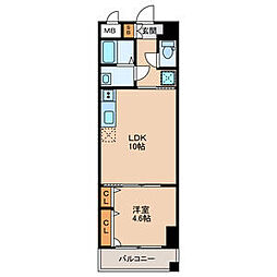 雅ビル 1LDKの間取図画像