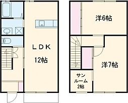 ボアメゾンA 2LDKの間取図画像