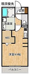 リュール東朝日町 ワンルームの間取図画像