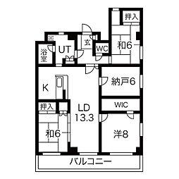 ルミエール 3LDKの間取図画像