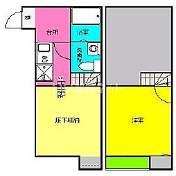 メゾン・ド・美野島 1Kの間取図画像