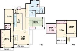 マンション大和 5LDKの間取図画像