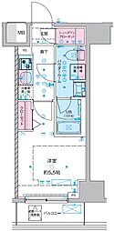 GENOVIA西川口III 1Kの間取図画像