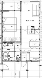 Y.KFLATA 1LDKの間取図画像