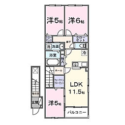 ベル エリタージュ 3LDKの間取図画像