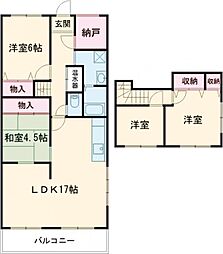 マリンハイム塩屋 4SLDKの間取図画像