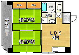 slm西小倉 2LDKの間取図画像