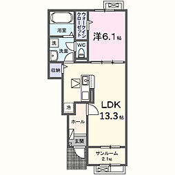 constellation 1LDKの間取図画像