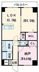 堺市北区新金岡町1丁マンション 2SLDKの間取図画像