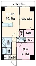 堺市北区新金岡町1丁マンション 2SLDKの間取図画像