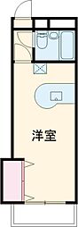 サントルヴィラ本町 ワンルームの間取図画像