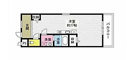 REGINA賀来 ワンルームの間取図画像