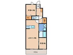 ARCBLISS津屋崎 2LDKの間取図画像