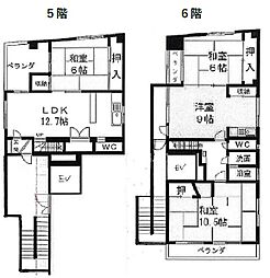 シェラトン八ツ寺ビル 4LDKの間取図画像
