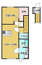 Astoria  B 1LDKの間取図画像