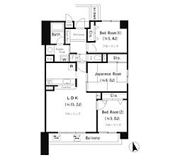 コート千里丘 3LDKの間取図画像
